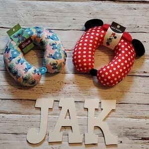 🆕️ CUTE DISNEY STITCH OR MINNIE MOUSE TRAVEL PILLOW 🥰